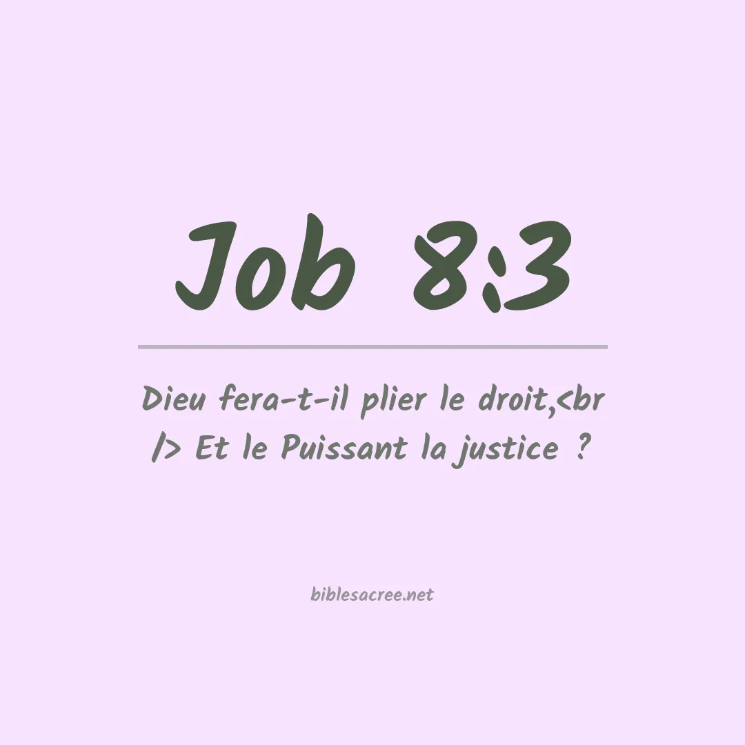 Job - 8:3
