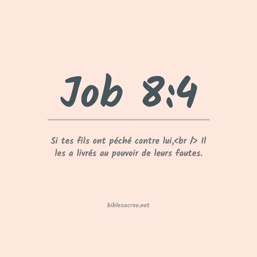 Job - 8:4
