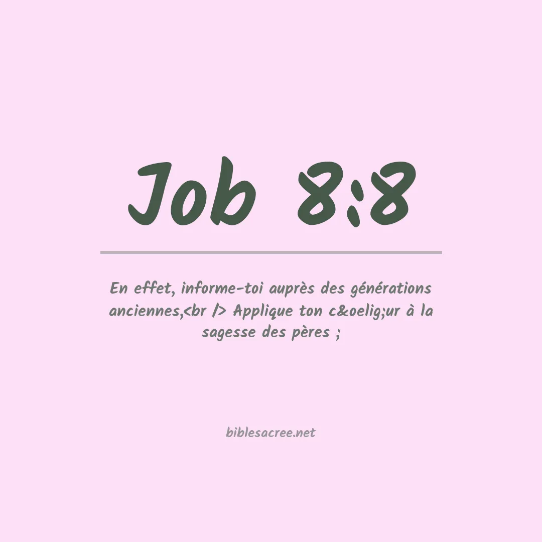 Job - 8:8