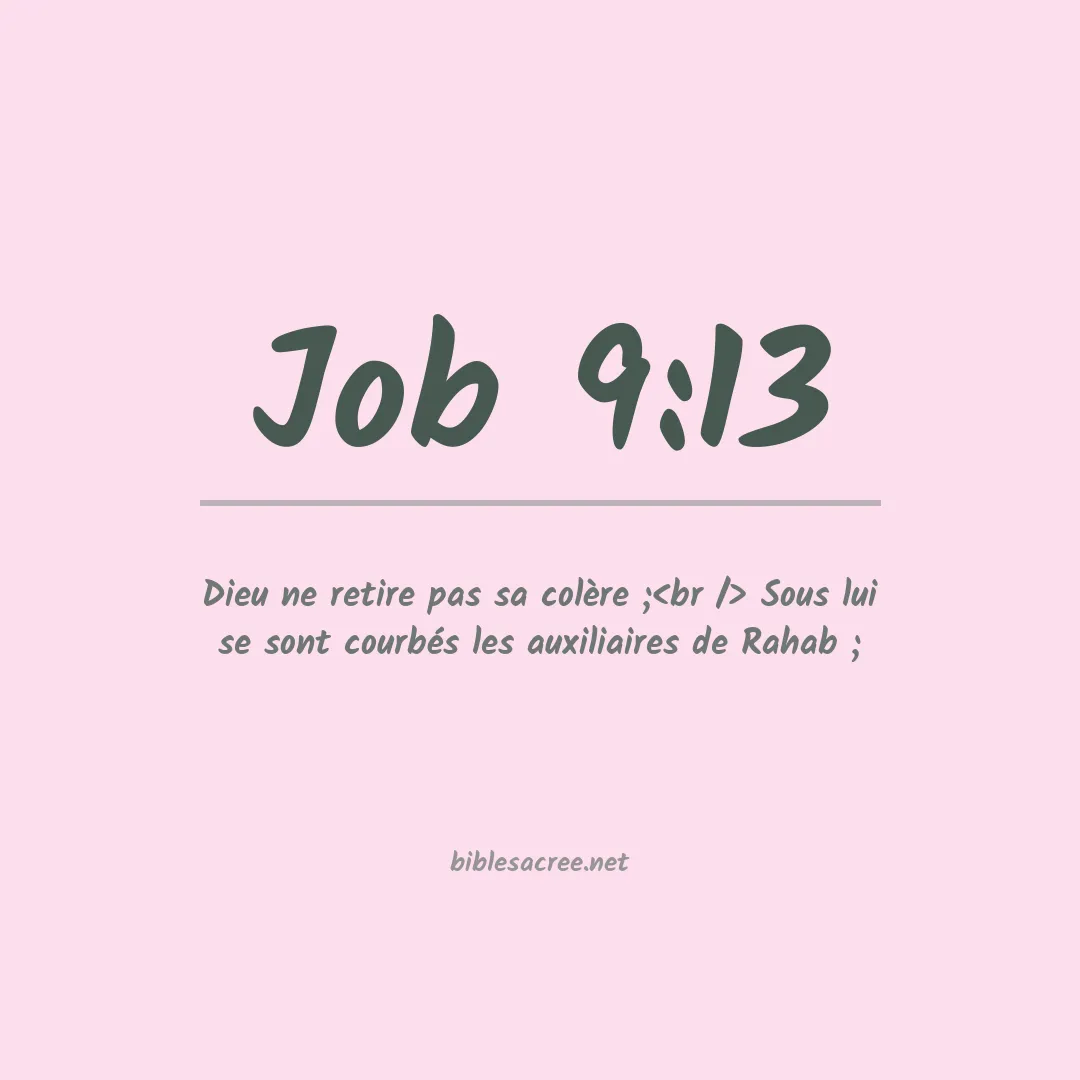 Job - 9:13