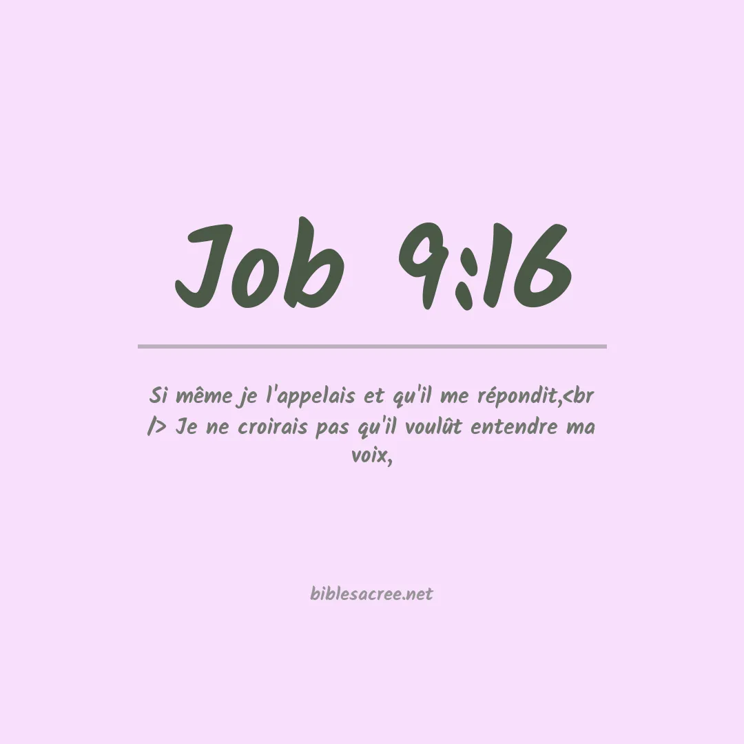 Job - 9:16