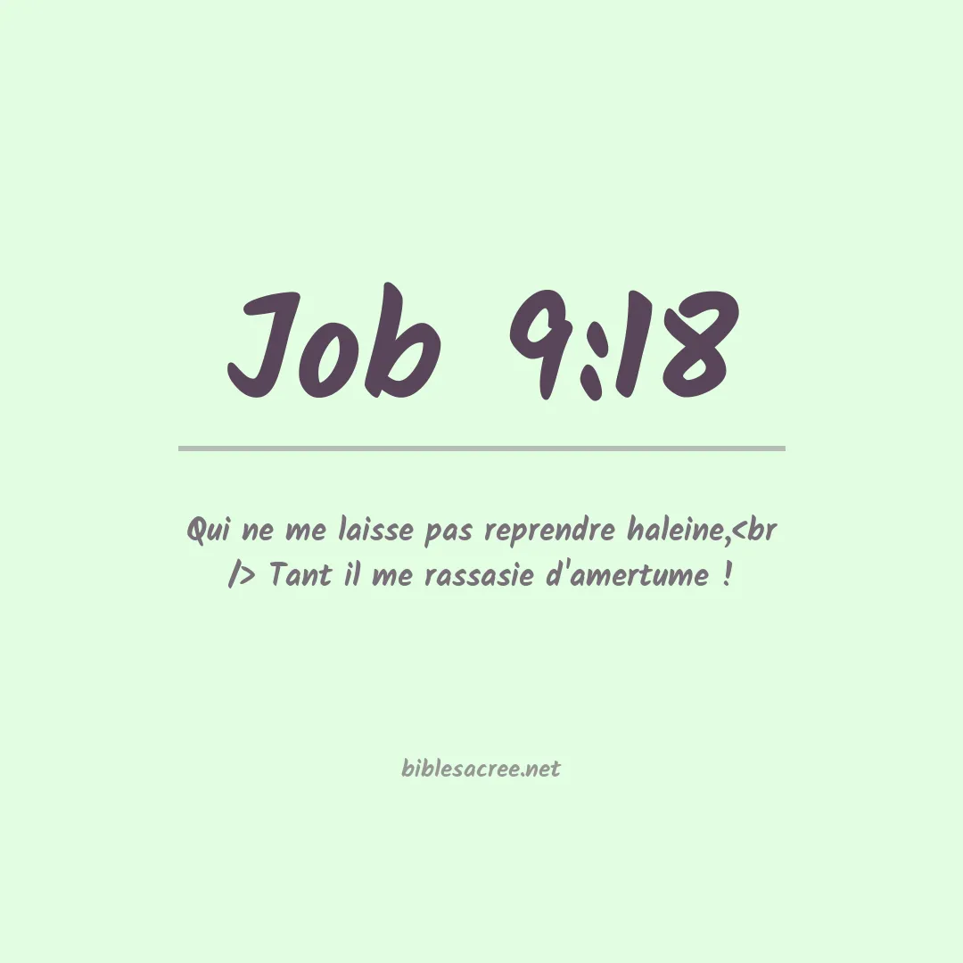 Job - 9:18