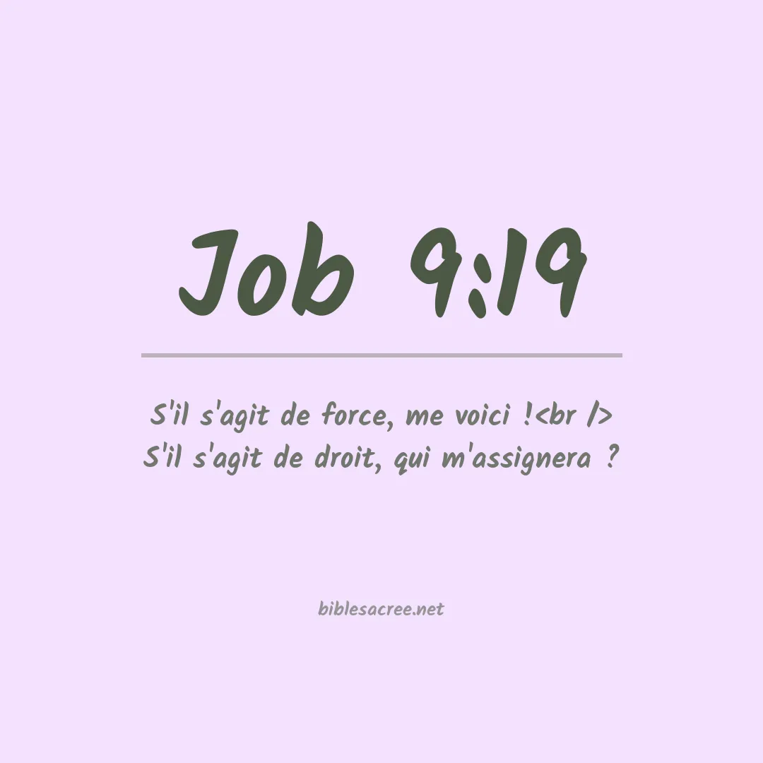 Job - 9:19