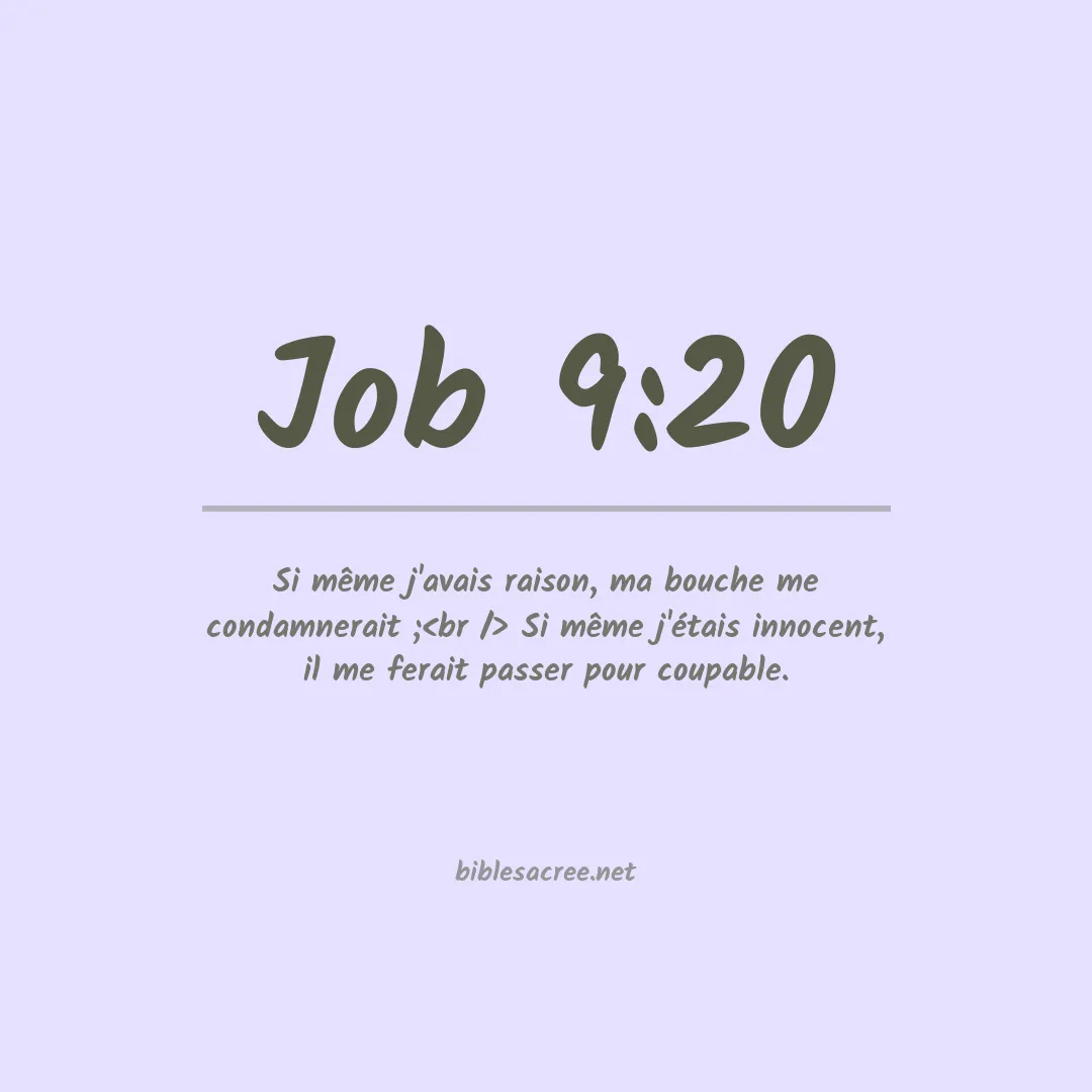 Job - 9:20