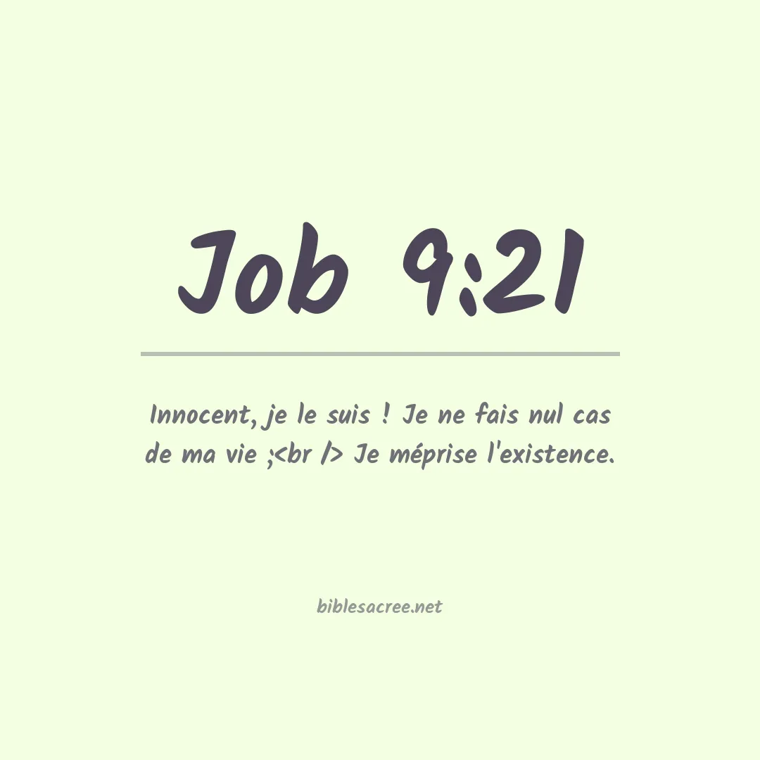 Job - 9:21