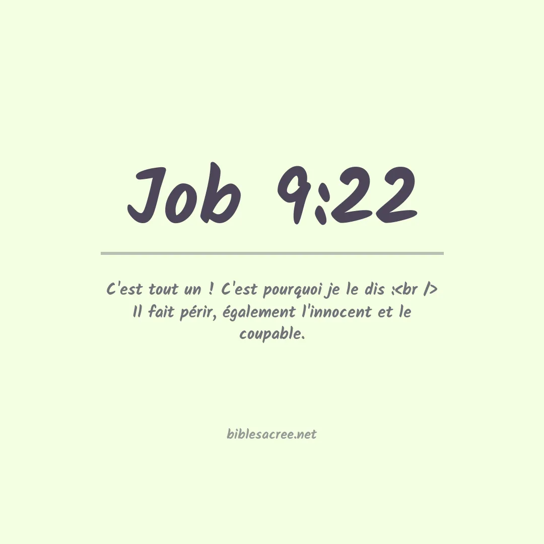 Job - 9:22