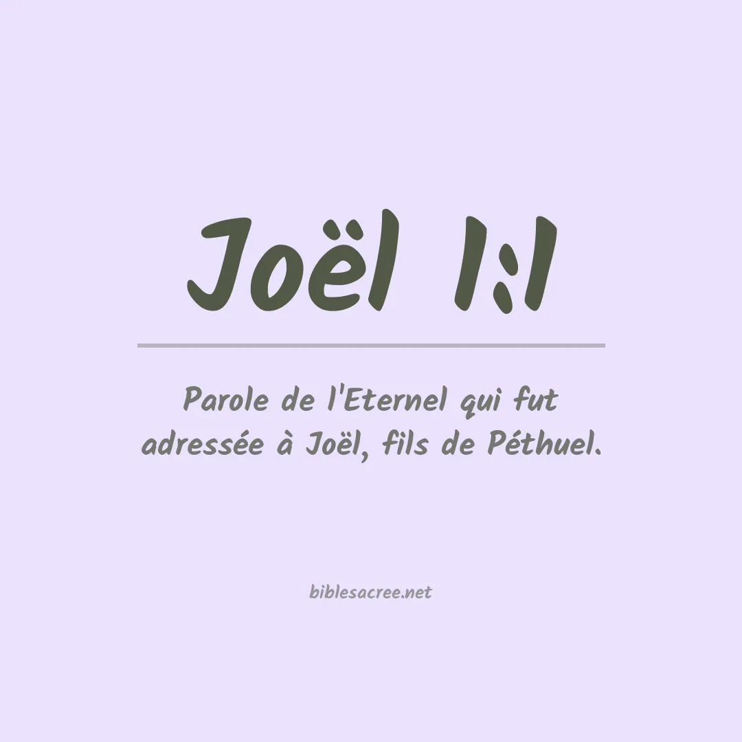 Joël - 1:1