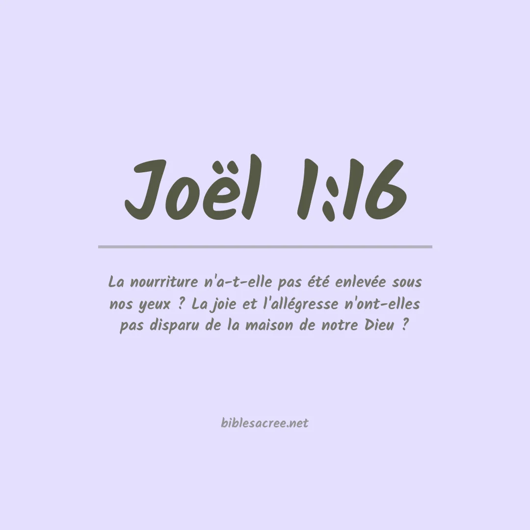 Joël - 1:16