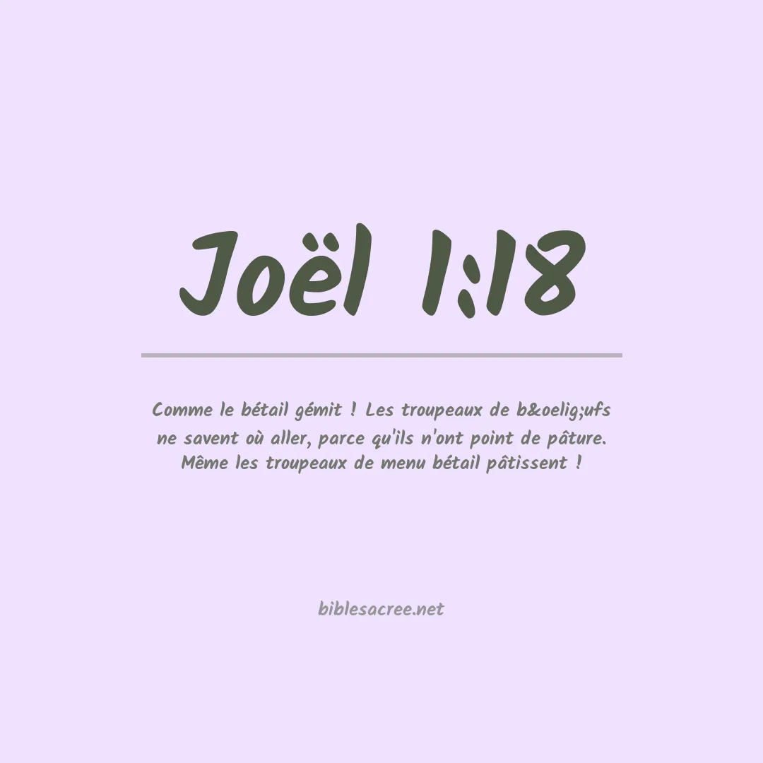 Joël - 1:18