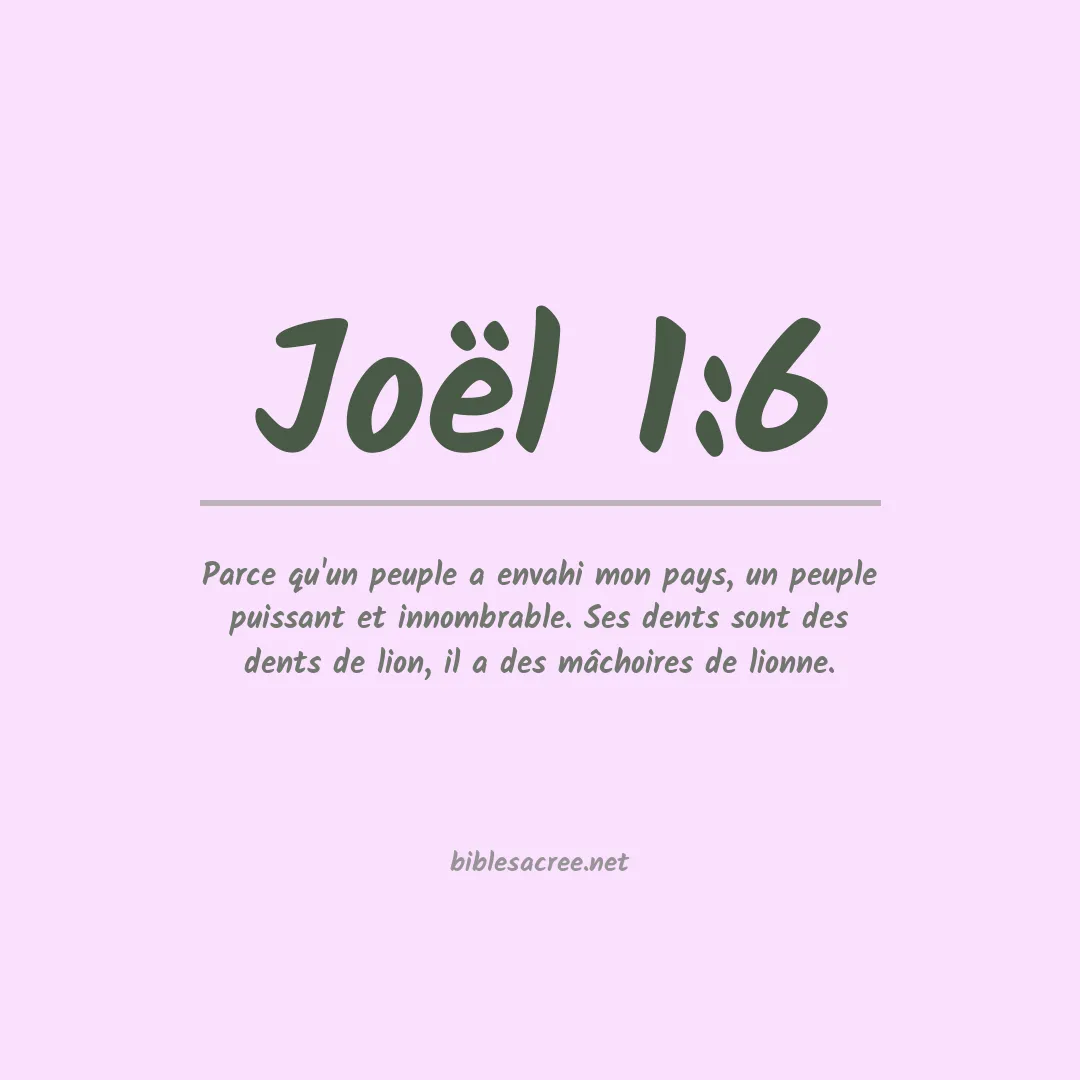 Joël - 1:6