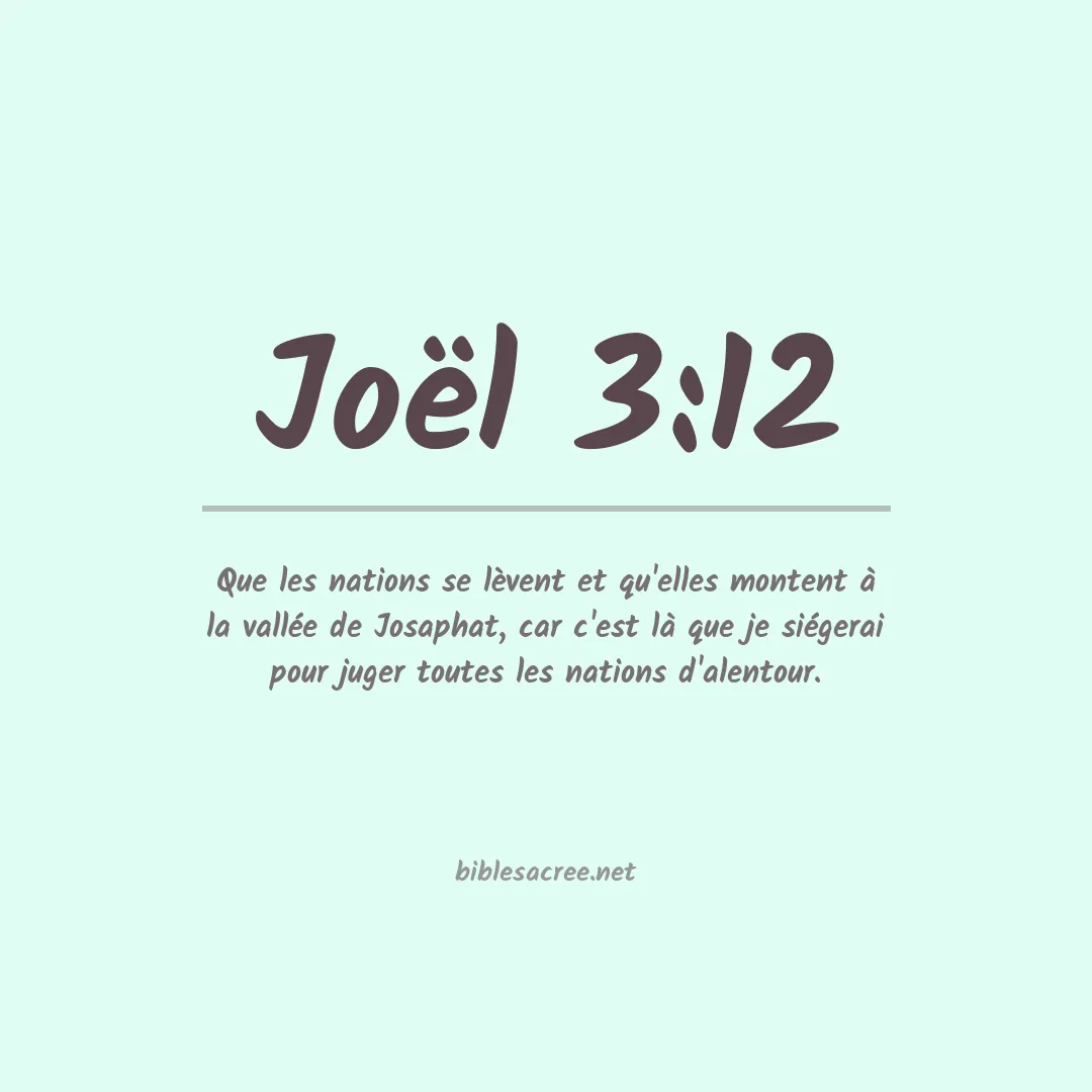 Joël - 3:12