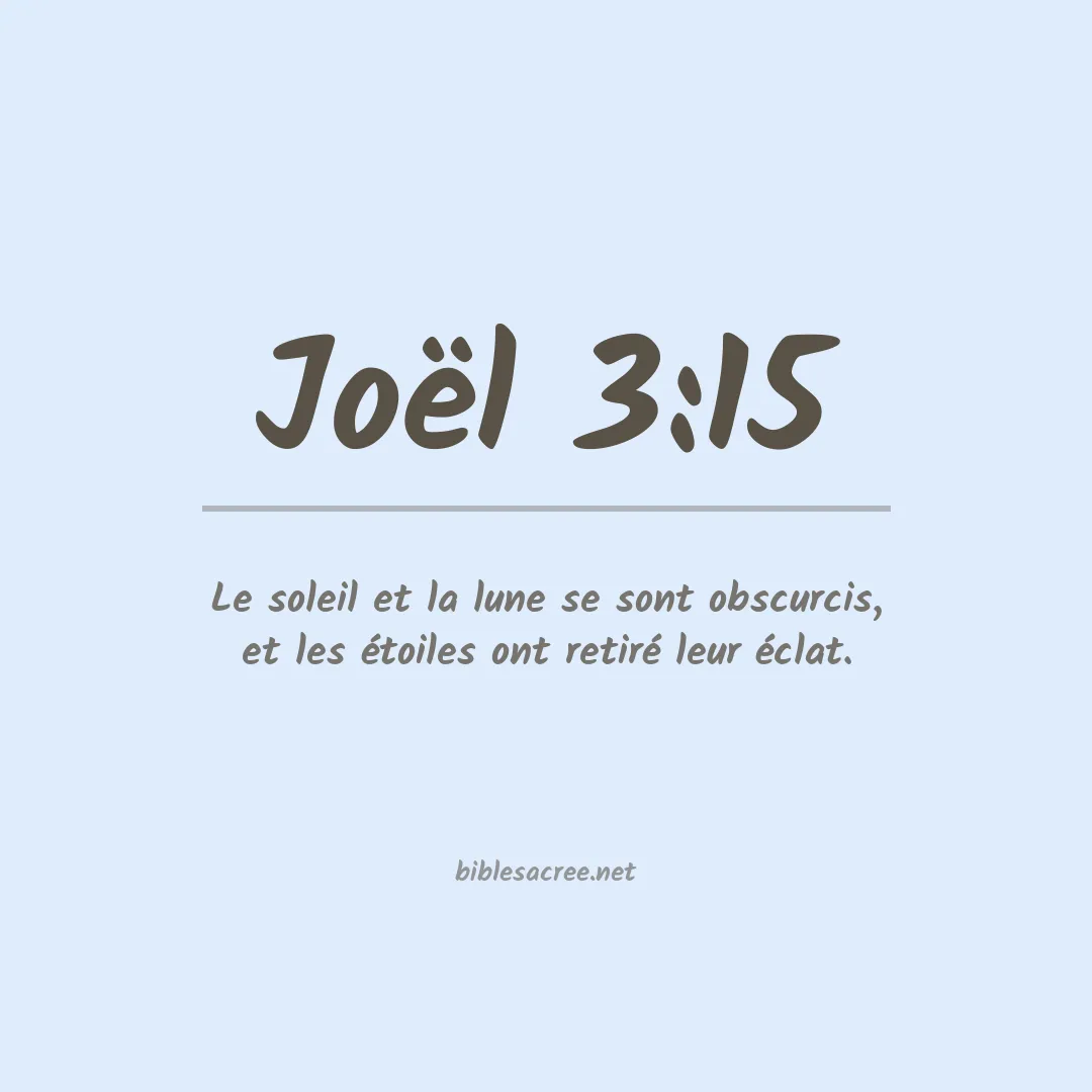 Joël - 3:15