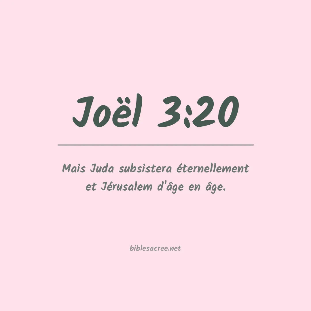Joël - 3:20
