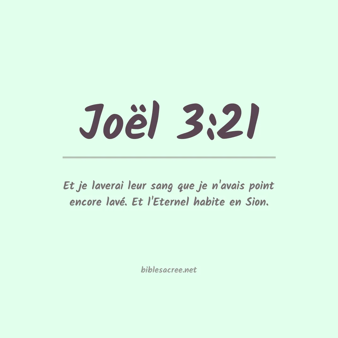 Joël - 3:21