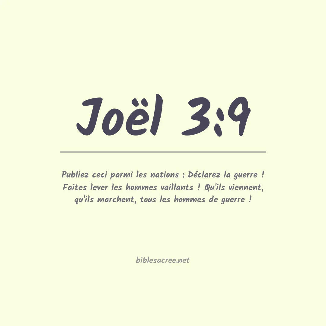 Joël - 3:9