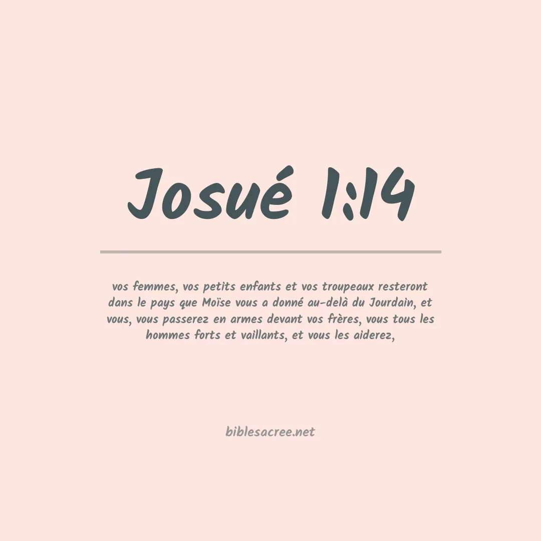 Josué - 1:14