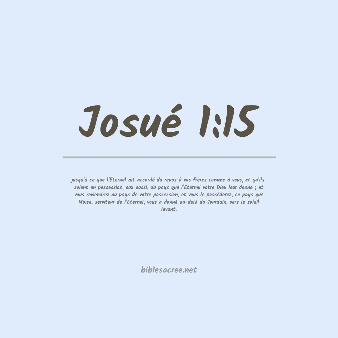 Josué - 1:15
