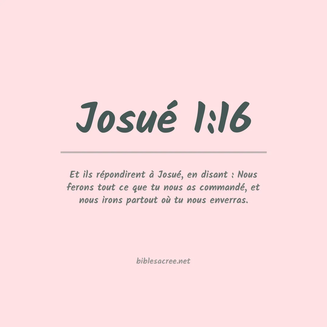 Josué - 1:16