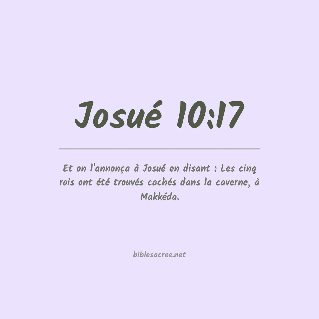 Josué - 10:17