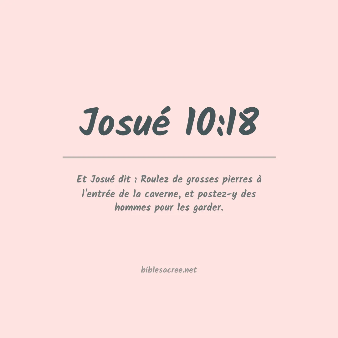 Josué - 10:18