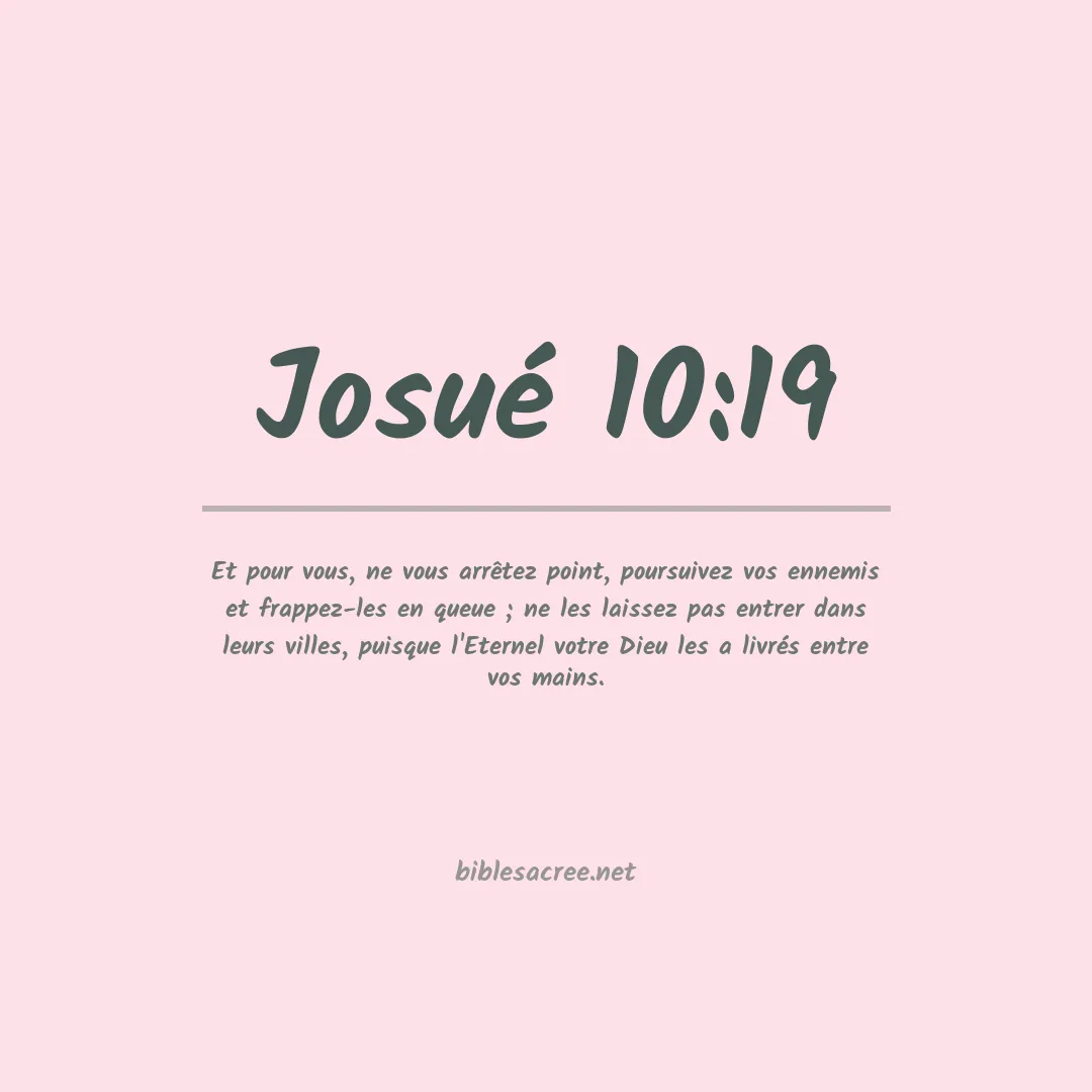 Josué - 10:19
