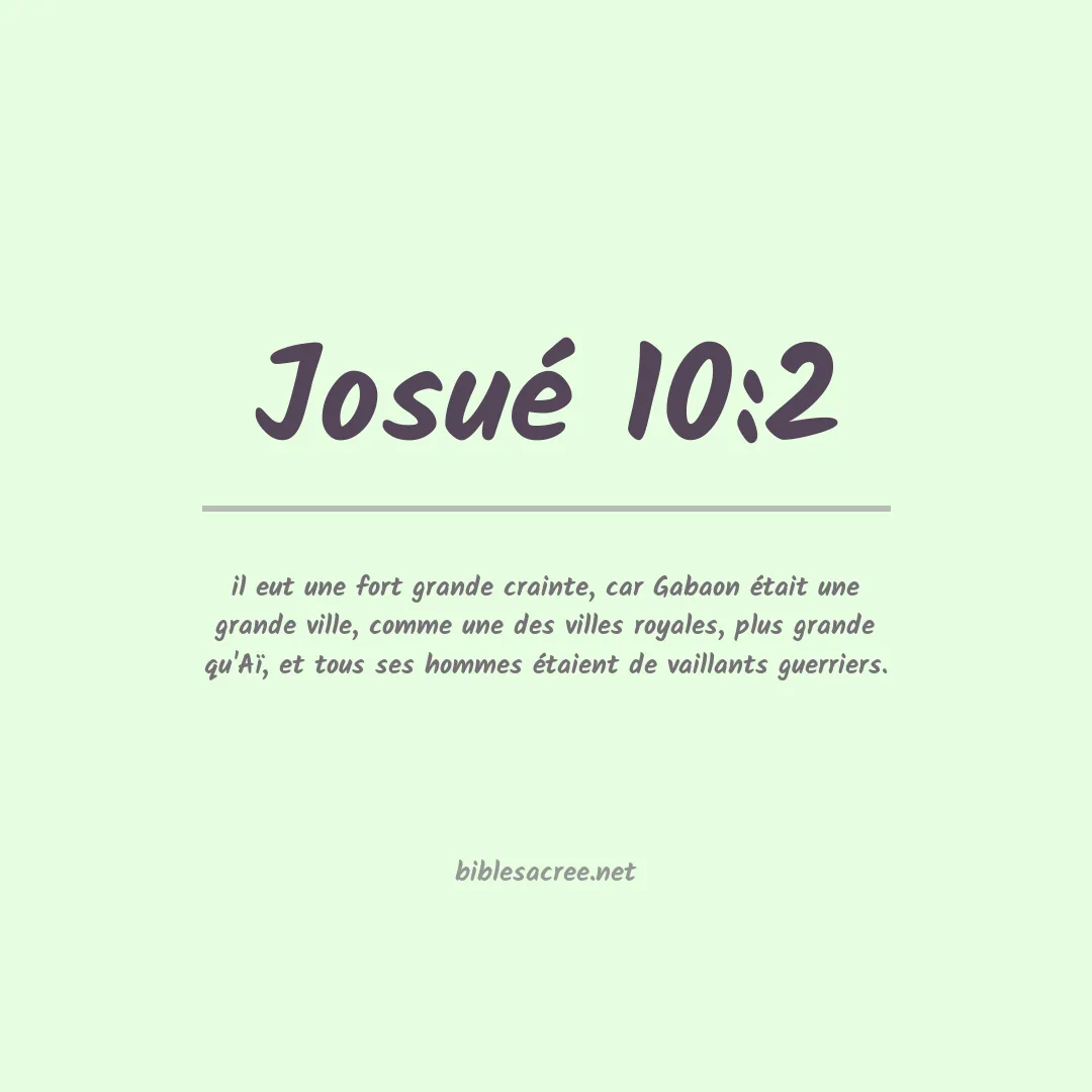 Josué - 10:2