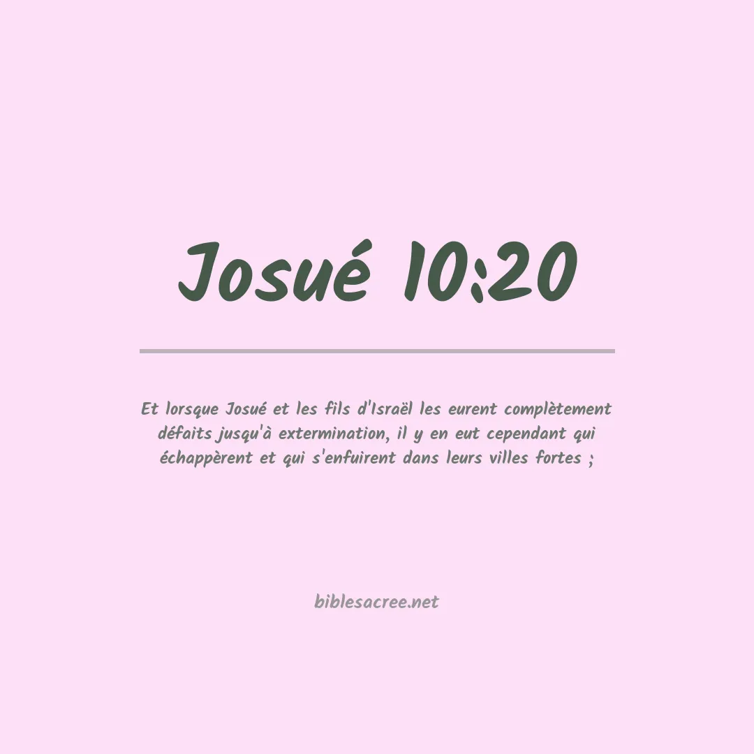 Josué - 10:20