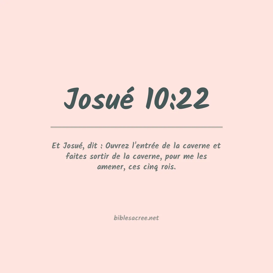 Josué - 10:22