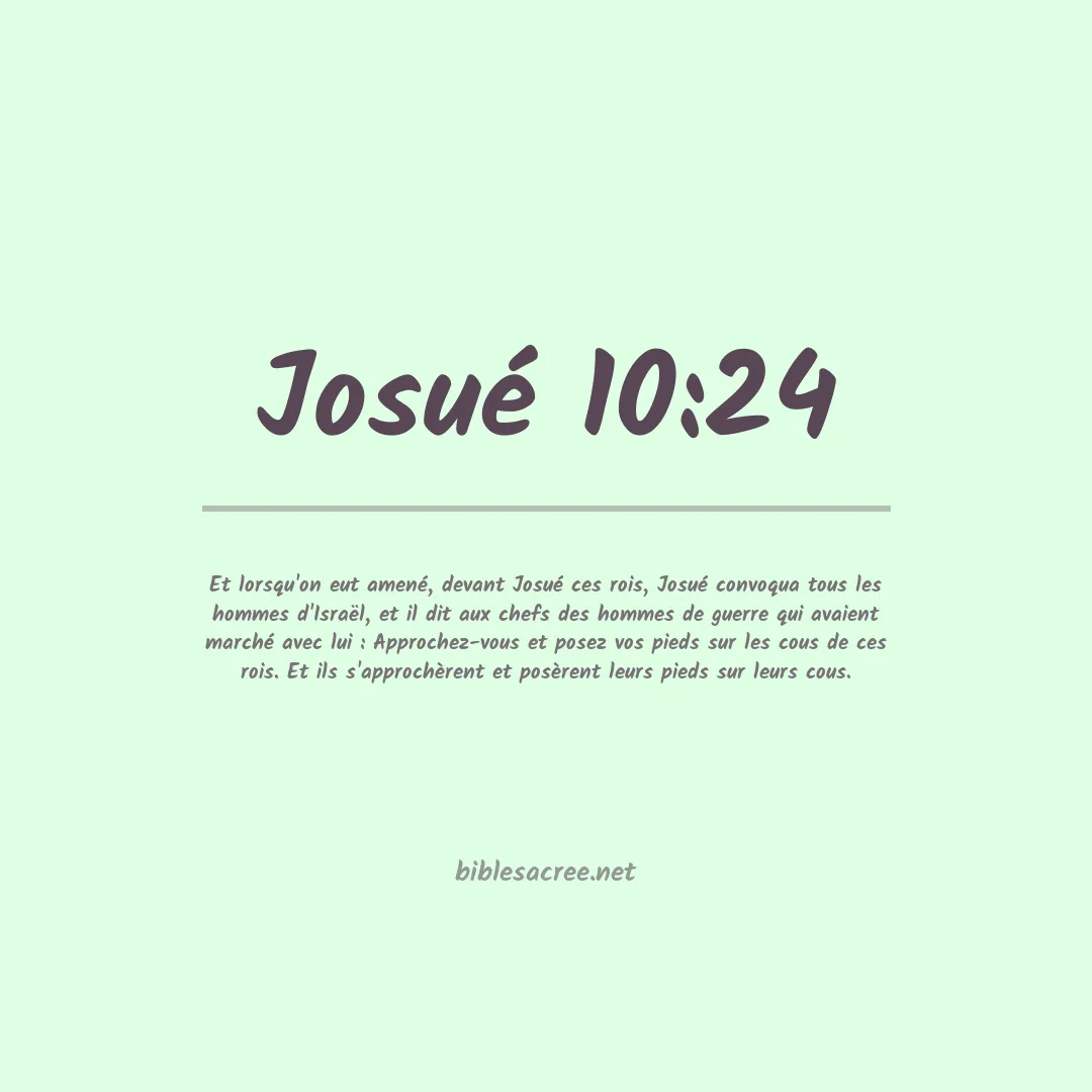 Josué - 10:24