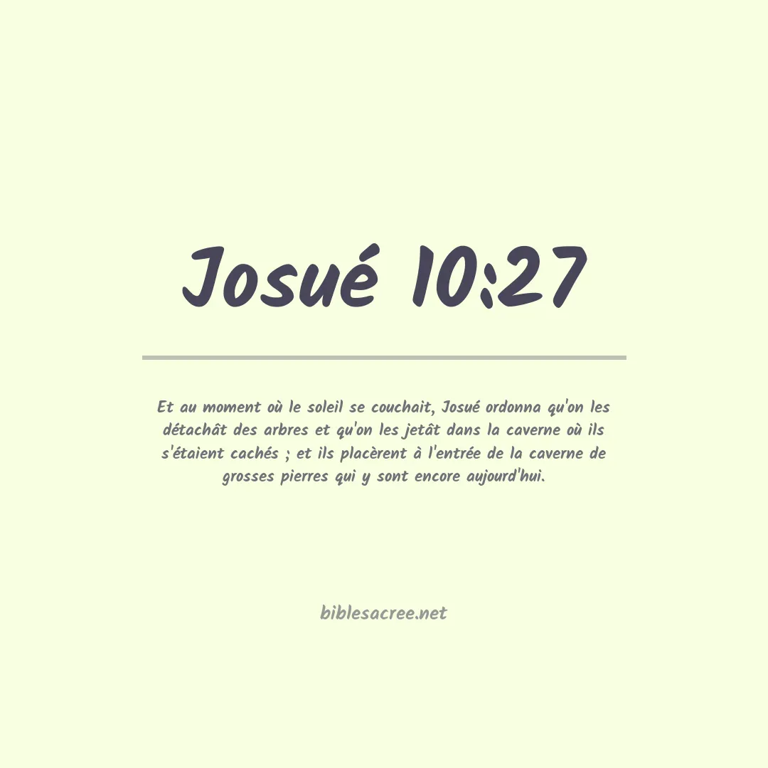 Josué - 10:27
