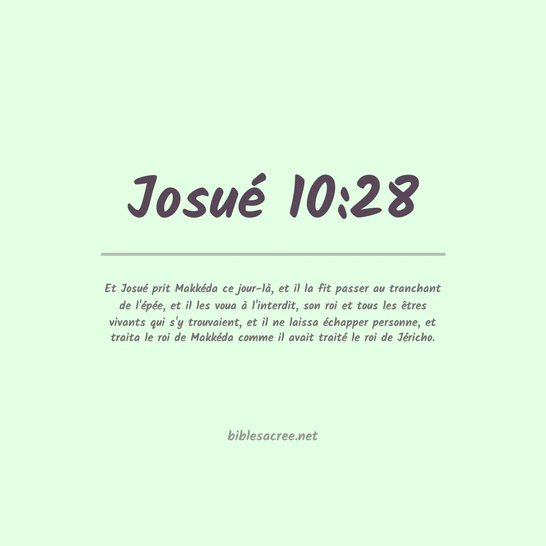 Josué - 10:28