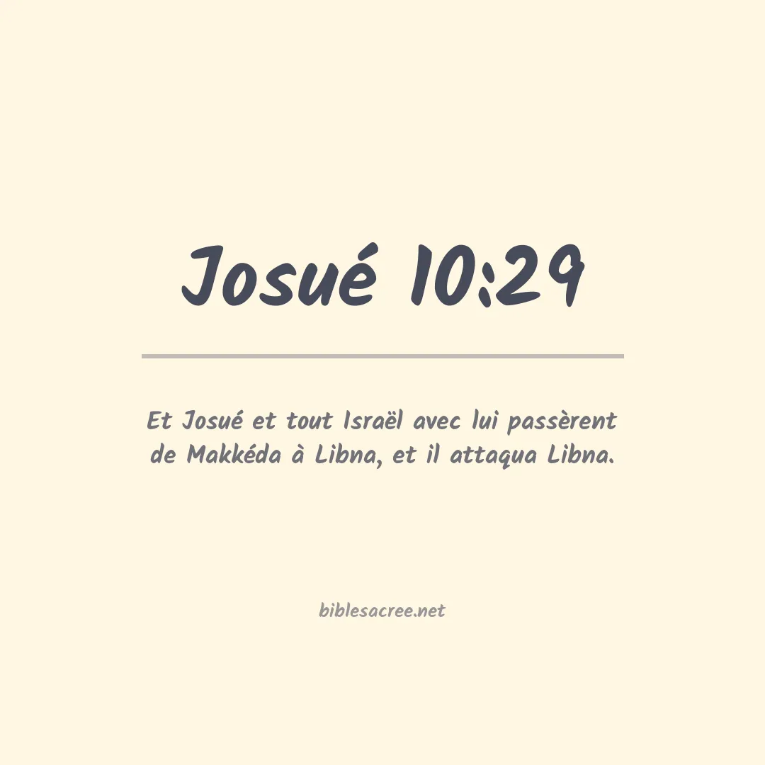 Josué - 10:29