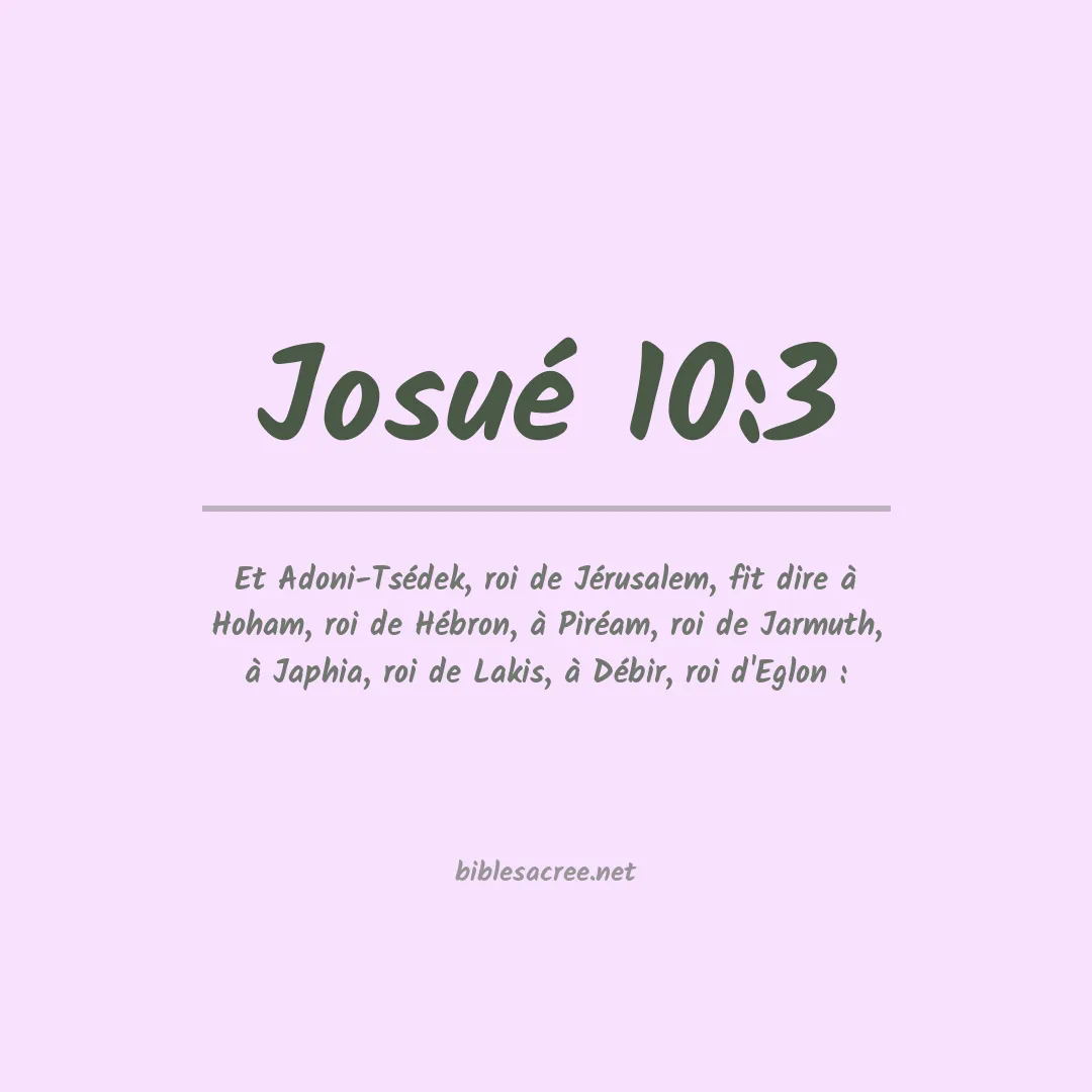 Josué - 10:3