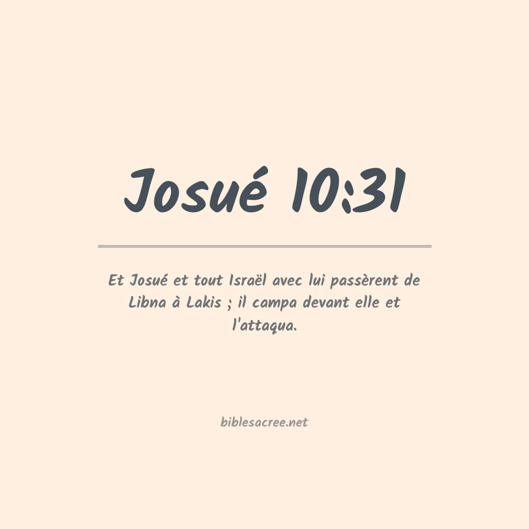 Josué - 10:31