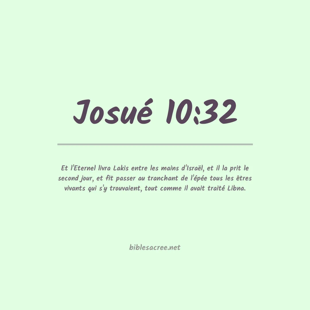 Josué - 10:32