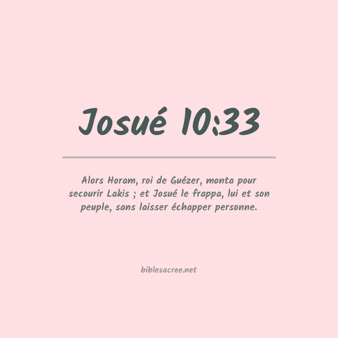 Josué - 10:33