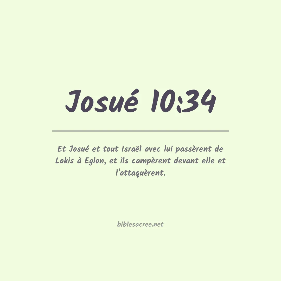 Josué - 10:34