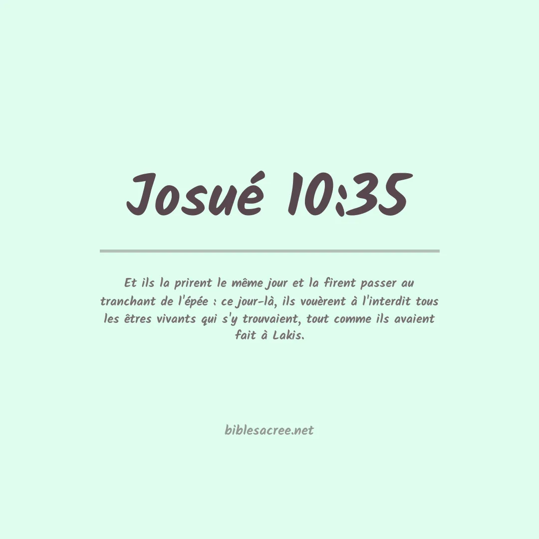 Josué - 10:35