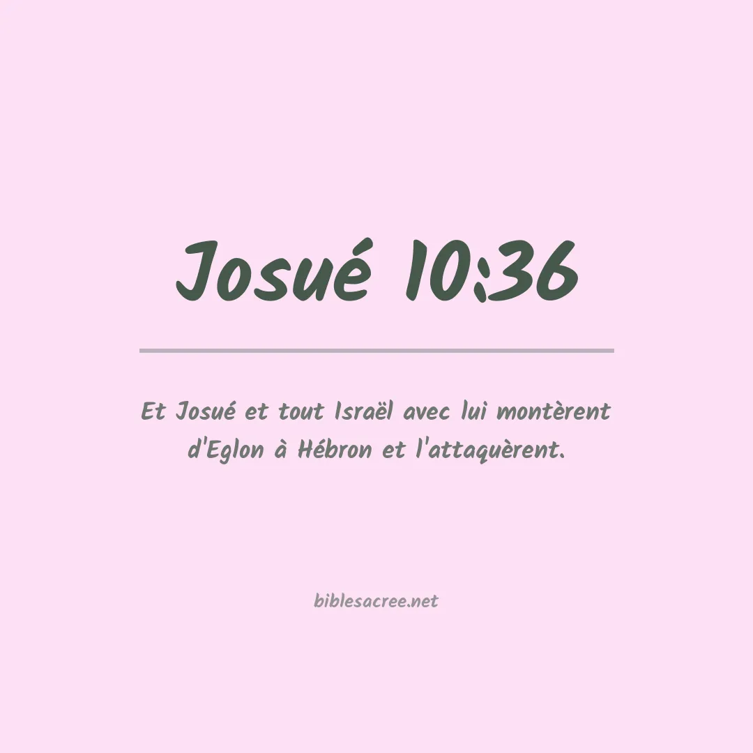 Josué - 10:36