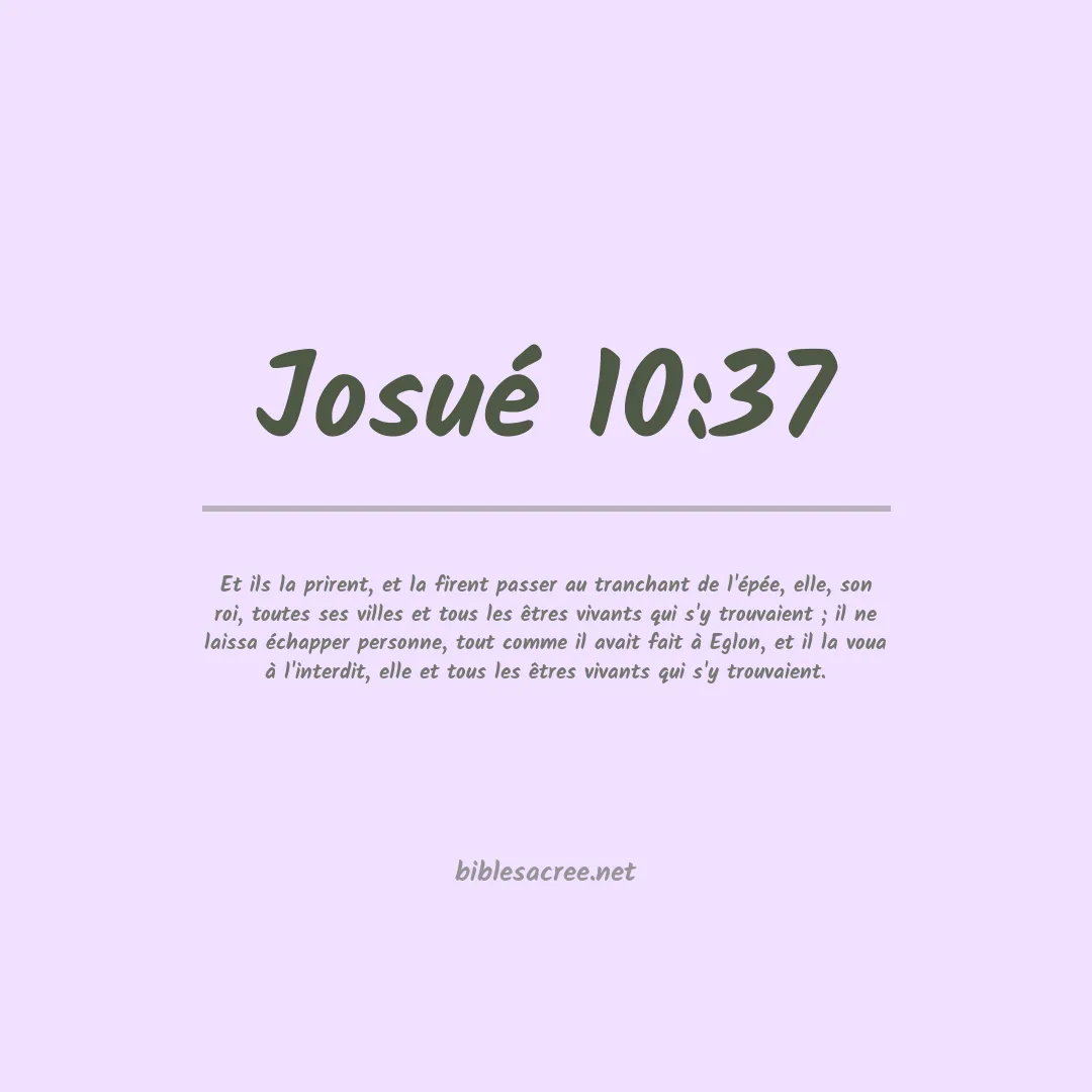 Josué - 10:37