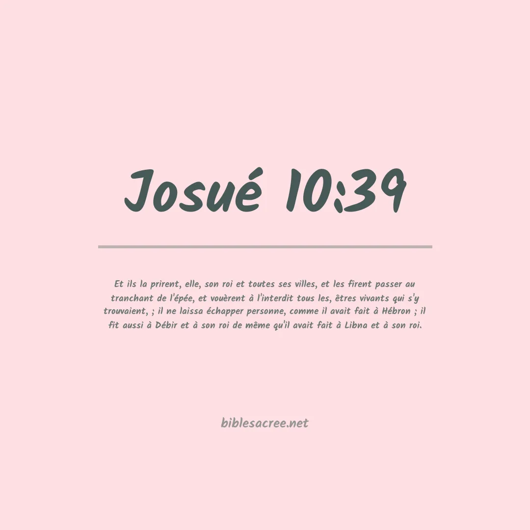 Josué - 10:39