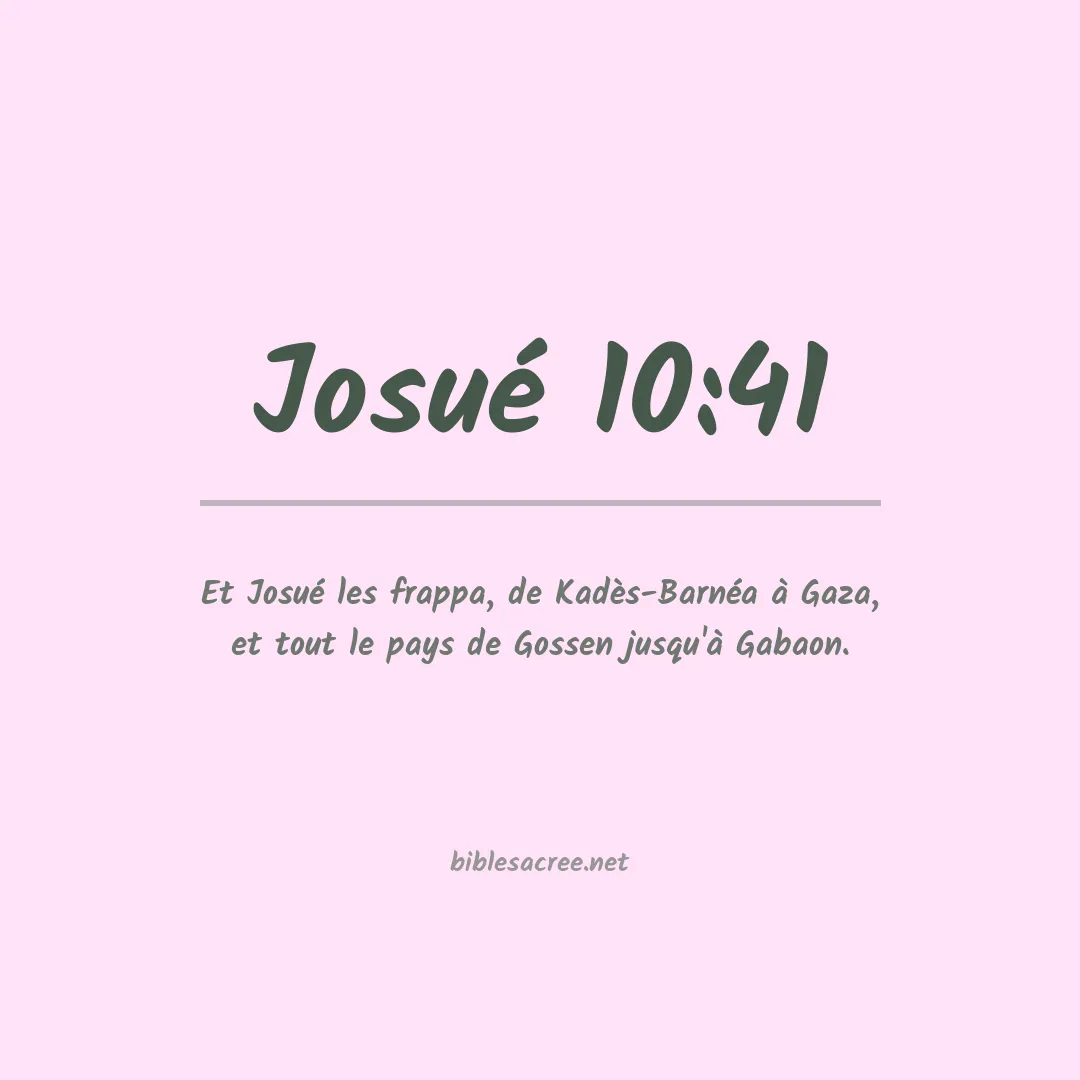Josué - 10:41