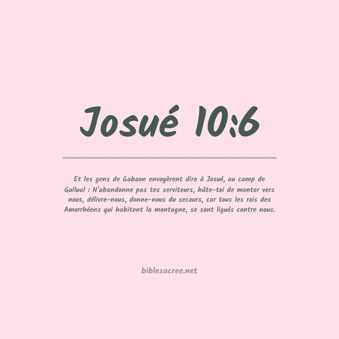 Josué - 10:6