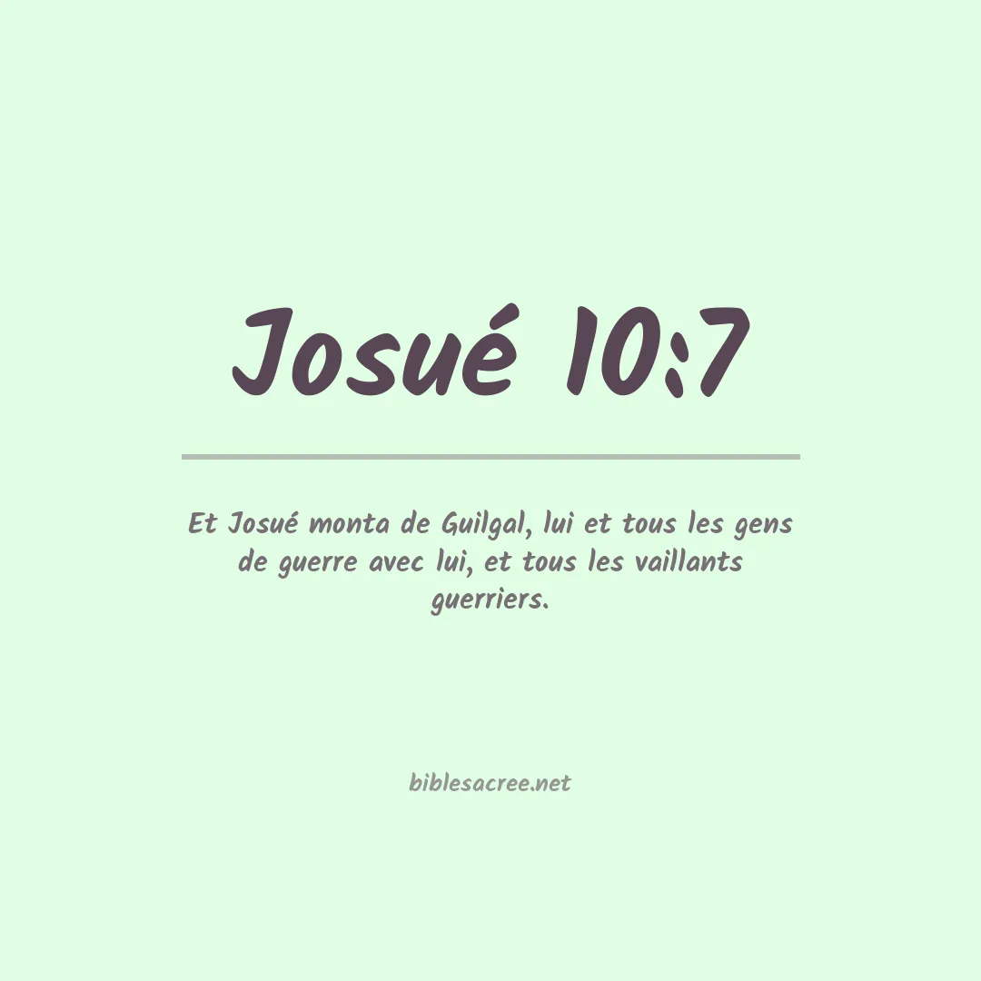 Josué - 10:7