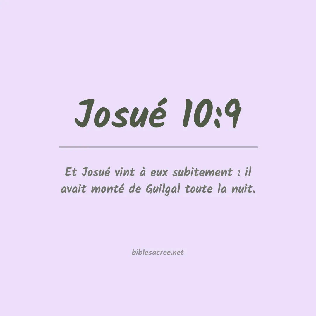 Josué - 10:9