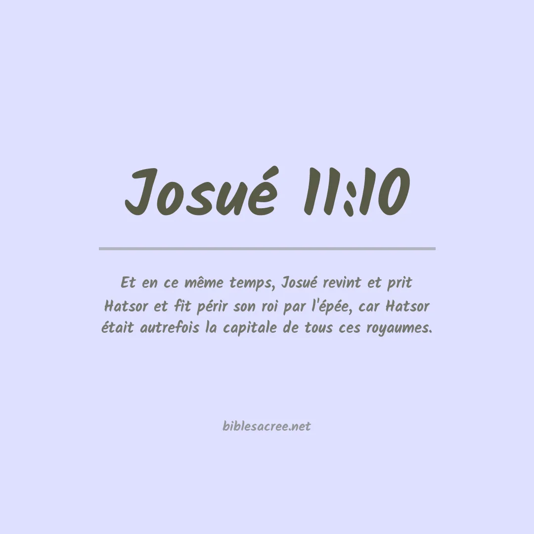Josué - 11:10