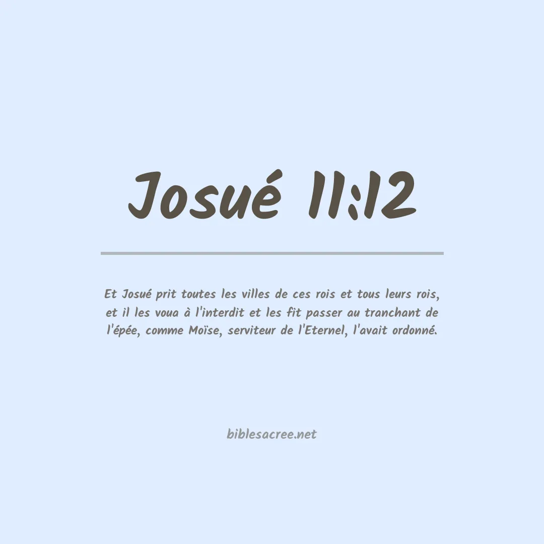 Josué - 11:12