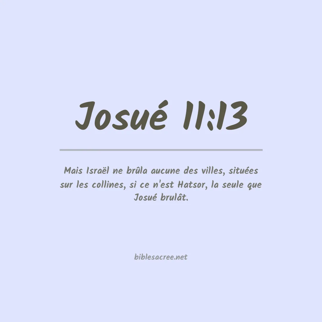 Josué - 11:13