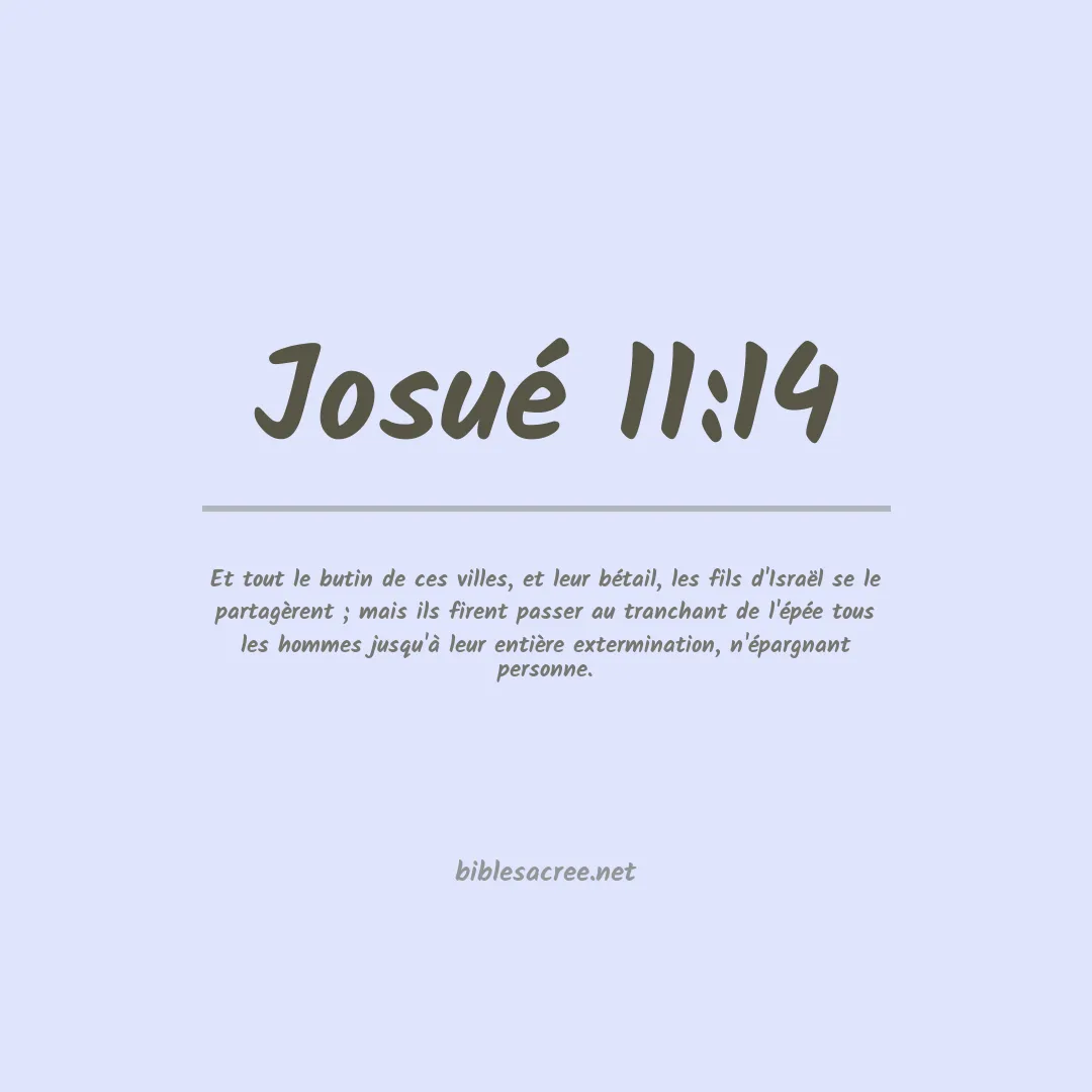 Josué - 11:14