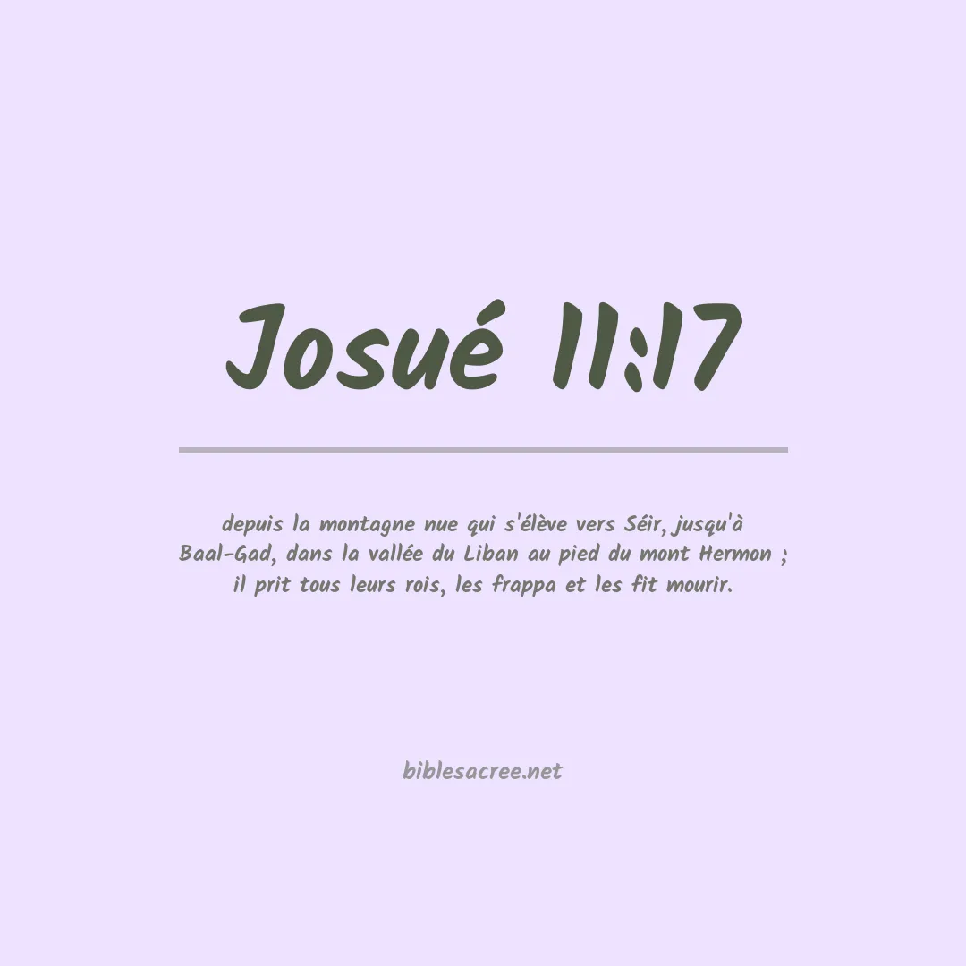 Josué - 11:17